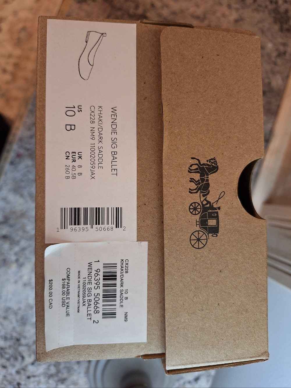 COACH Wendy Ballet Flats Shoes Size 10 New! - Picture 3 of 16